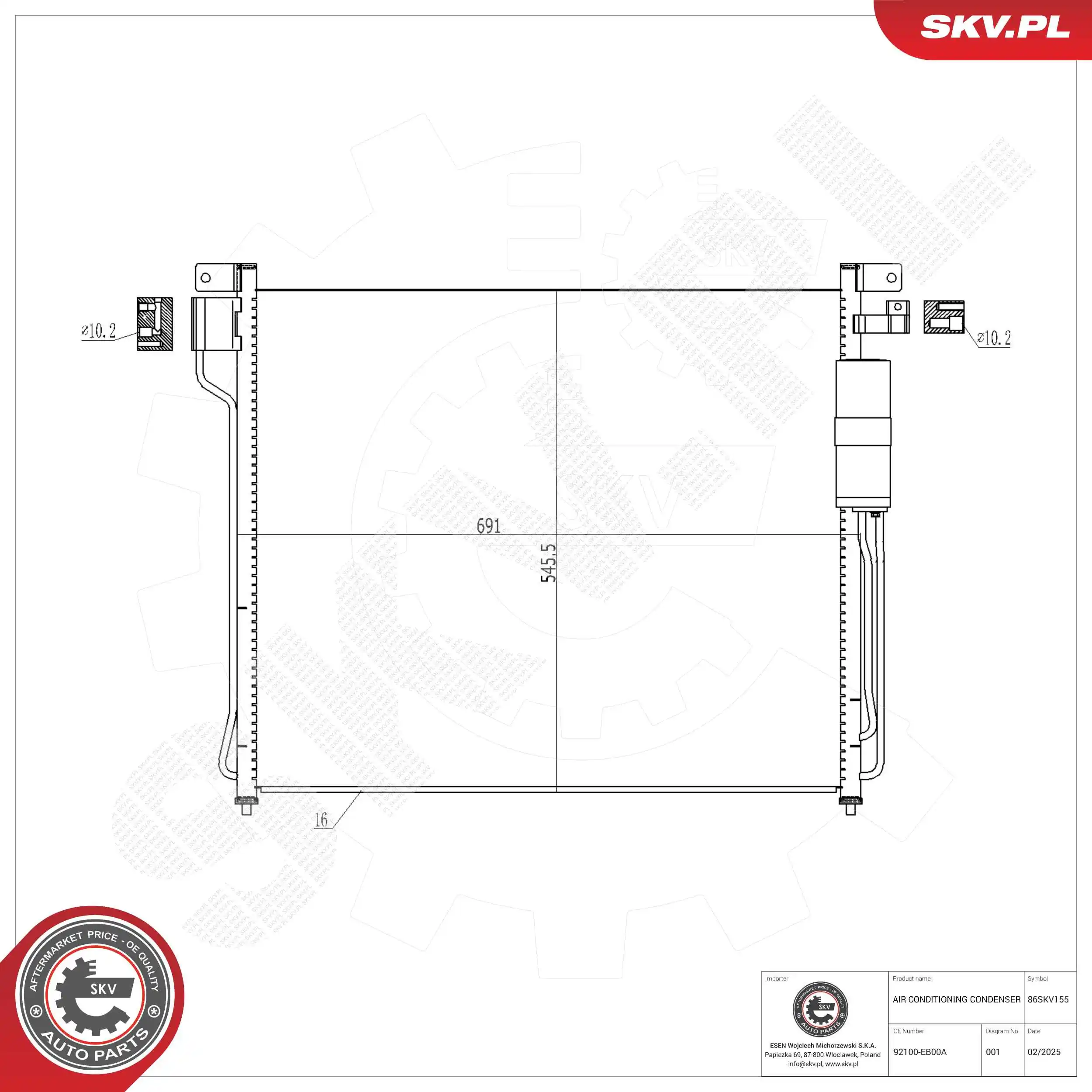 Condenser, air conditioning